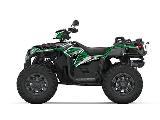 POLARIS 1000 SPORTSMAN XP S FOREST ATV JUNGLE GRAPHIC KIT BLACK GREEN