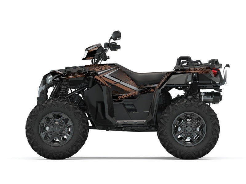 POLARIS 1000 SPORTSMAN XP S FOREST ATV ROCK GRAPHIC KIT BROWN