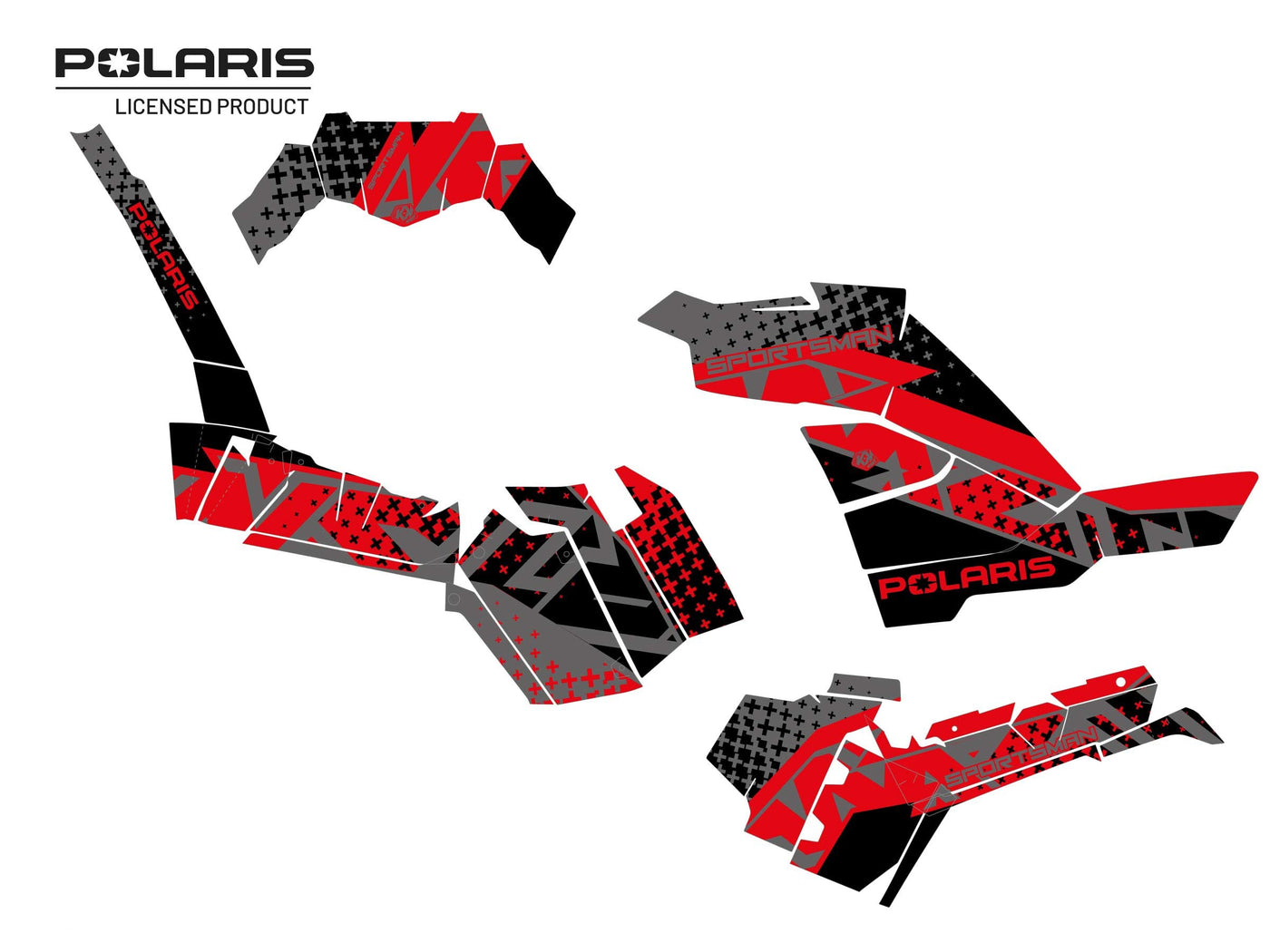 POLARIS 1000 SPORTSMAN XP S FOREST ATV STUN GRAPHIC KIT BLACK
