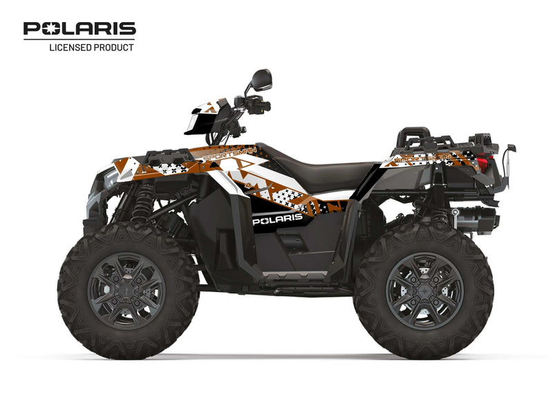 Chargez l&#39;image dans la visionneuse de la galerie, POLARIS 1000 SPORTSMAN XP S FOREST ATV STUN GRAPHIC KIT COPPER
