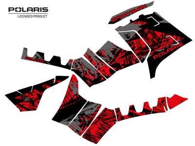 POLARIS 1000 XP SPORTSMAN TOURING ATV CHASER GRAPHIC KIT BLACK