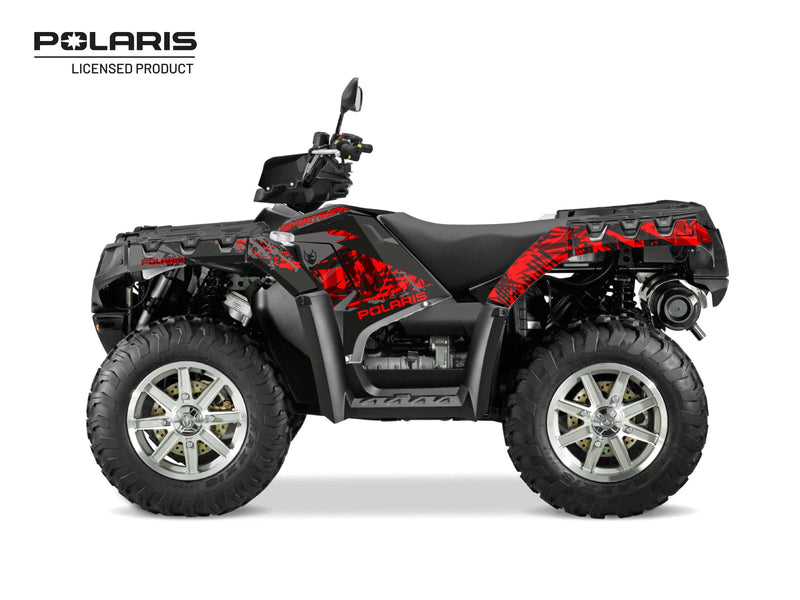 Chargez l&#39;image dans la visionneuse de la galerie, POLARIS 1000 XP SPORTSMAN TOURING ATV CHASER GRAPHIC KIT BLACK
