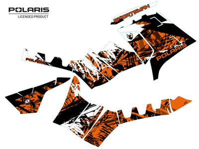 POLARIS 1000 XP SPORTSMAN TOURING ATV CHASER GRAPHIC KIT WHITE