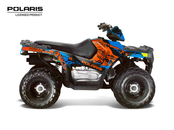 POLARIS 110 SPORTSMAN ATV CHASER GRAPHIC KIT BLUE