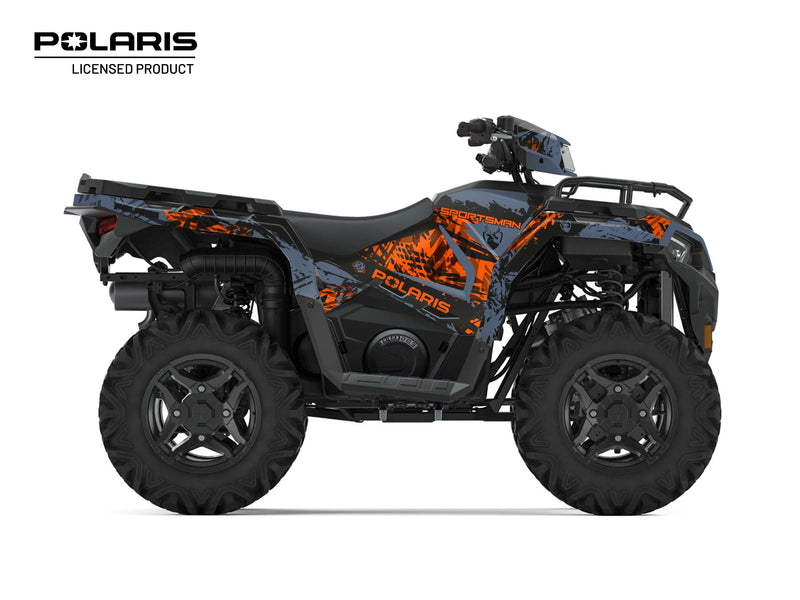 Load image into Gallery viewer, POLARIS-450-SPORTSMAN-ATV-CHASER-GRAPHIC-KIT-BLUE
