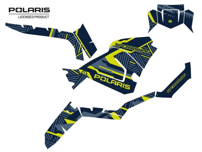 Chargez l&#39;image dans la visionneuse de la galerie, POLARIS-450-SPORTSMAN-ATV-EPIK-GRAPHIC-KIT-BLUE
