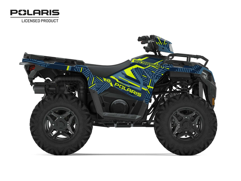 Laden Sie das Bild in Galerie -Viewer, POLARIS-450-SPORTSMAN-ATV-EPIK-GRAPHIC-KIT-BLUE
