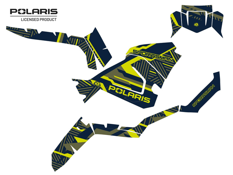 Chargez l&#39;image dans la visionneuse de la galerie, POLARIS 450 SPORTSMAN ATV EPIK GRAPHIC KIT GREEN
