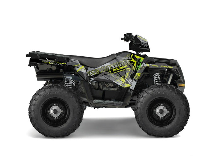 POLARIS-450-SPORTSMAN-ATV-EVIL-GRAPHIC-KIT-GREY-GREEN