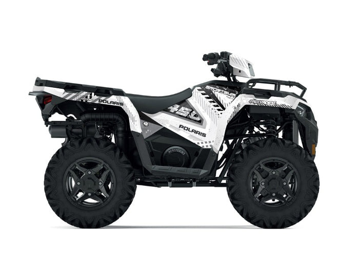 POLARIS 450 SPORTSMAN ATV REDROCK GRAPHIC KIT WHITE