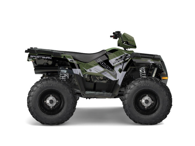 Laden Sie das Bild in Galerie -Viewer, POLARIS 450 SPORTSMAN ATV SERIE GRAPHIC KIT GREEN
