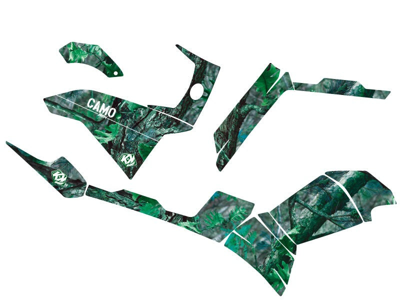 Chargez l&#39;image dans la visionneuse de la galerie, POLARIS 500-800 SPORTSMAN FOREST ATV CAMO GRAPHIC KIT GREEN
