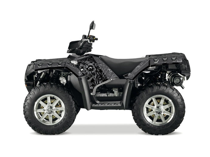 POLARIS 500-800 SPORTSMAN FOREST ATV ZOMBIES DARK GRAPHIC KIT BLACK