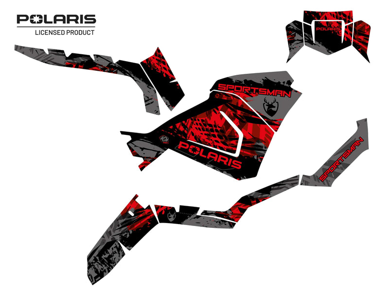 Chargez l&#39;image dans la visionneuse de la galerie, POLARIS-570-SPORTSMAN-ATV-CHASER-GRAPHIC-KIT-BLACK
