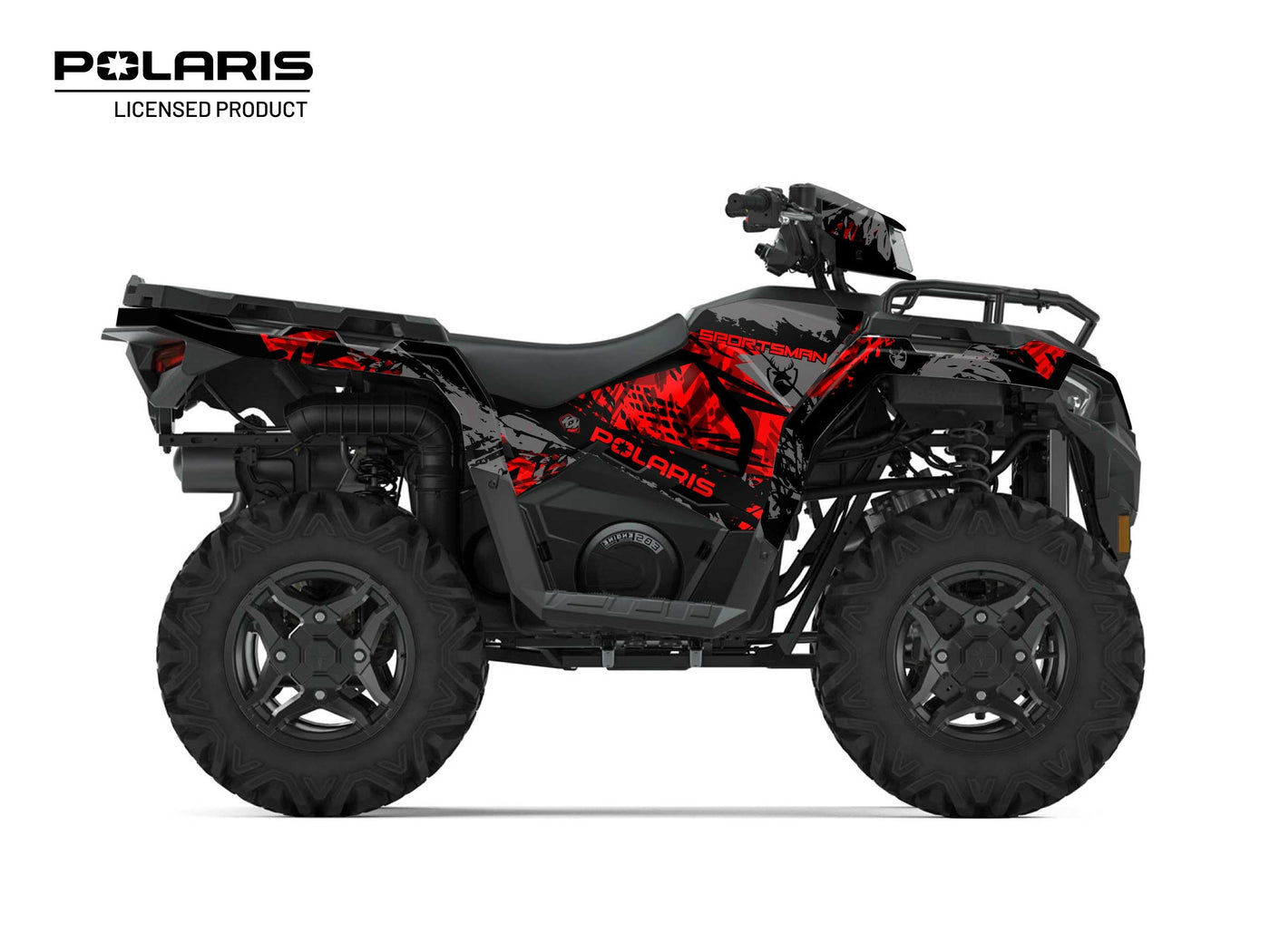 POLARIS 570 SPORTSMAN ATV CHASER GRAPHIC KIT BLACK