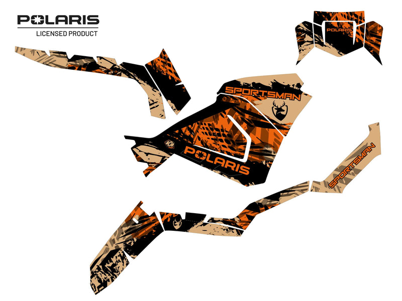 Laden Sie das Bild in Galerie -Viewer, POLARIS 570 SPORTSMAN ATV CHASER GRAPHIC KIT SAND
