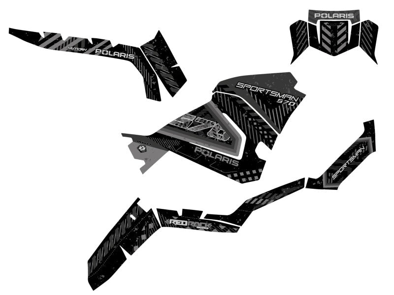 POLARIS 570 SPORTSMAN ATV REDROCK GRAPHIC KIT BLACK