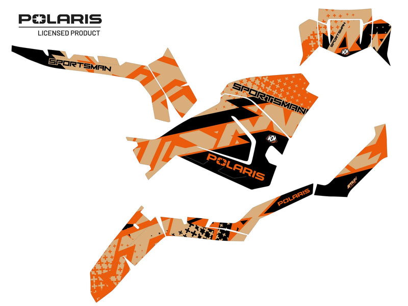 Chargez l&#39;image dans la visionneuse de la galerie, POLARIS 570 SPORTSMAN ATV STUN GRAPHIC KIT SAND
