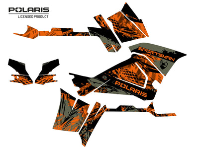 POLARIS 570 SPORTSMAN TOURING ATV CHASER GRAPHIC KIT GREEN