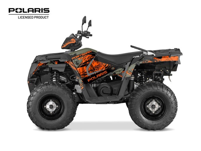 POLARIS 570 SPORTSMAN TOURING ATV CHASER GRAPHIC KIT GREEN