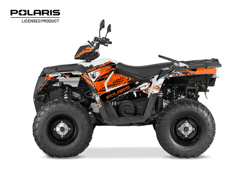 Load image into Gallery viewer, POLARIS 570 SPORTSMAN TOURING ATV CHASER GRAPHIC KIT WHITE
