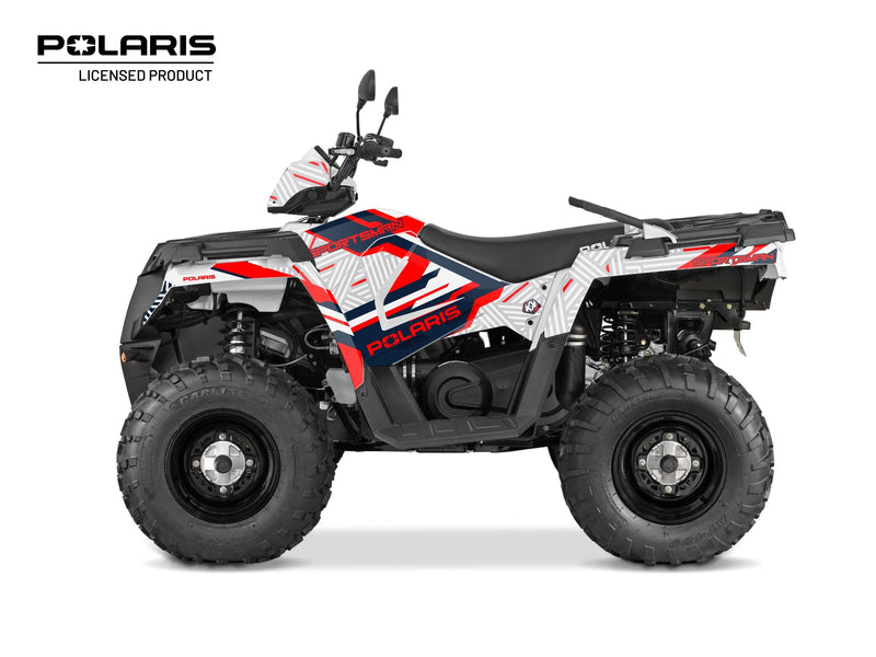 Chargez l&#39;image dans la visionneuse de la galerie, POLARIS 570 SPORTSMAN TOURING ATV EPIK GRAPHIC KIT WHITE
