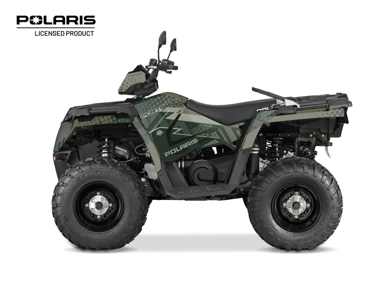 Laden Sie das Bild in Galerie -Viewer, POLARIS 570 SPORTSMAN TOURING ATV STUN GRAPHIC KIT GREEN
