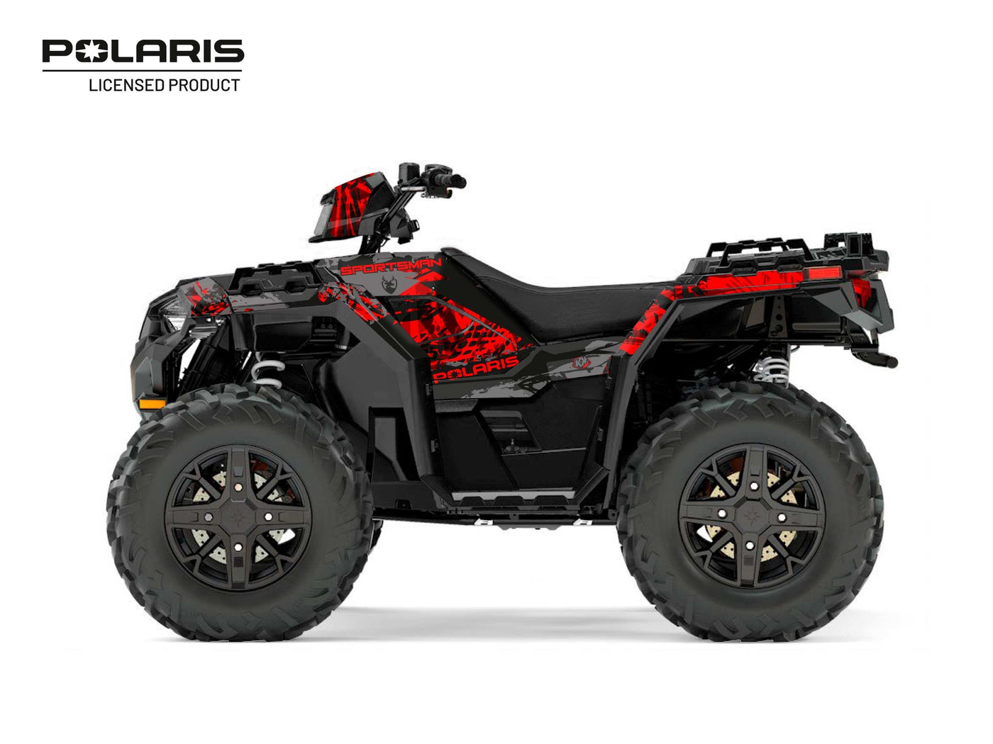 POLARIS 850 SPORTSMAN FOREST ATV CHASER GRAPHIC KIT BLACK