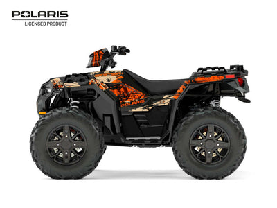 POLARIS 850 SPORTSMAN FOREST ATV CHASER GRAPHIC KIT SAND