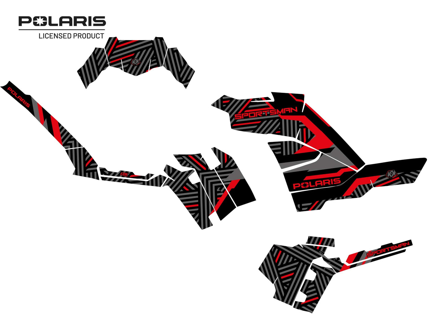 POLARIS 850 SPORTSMAN FOREST ATV EPIK GRAPHIC KIT BLACK
