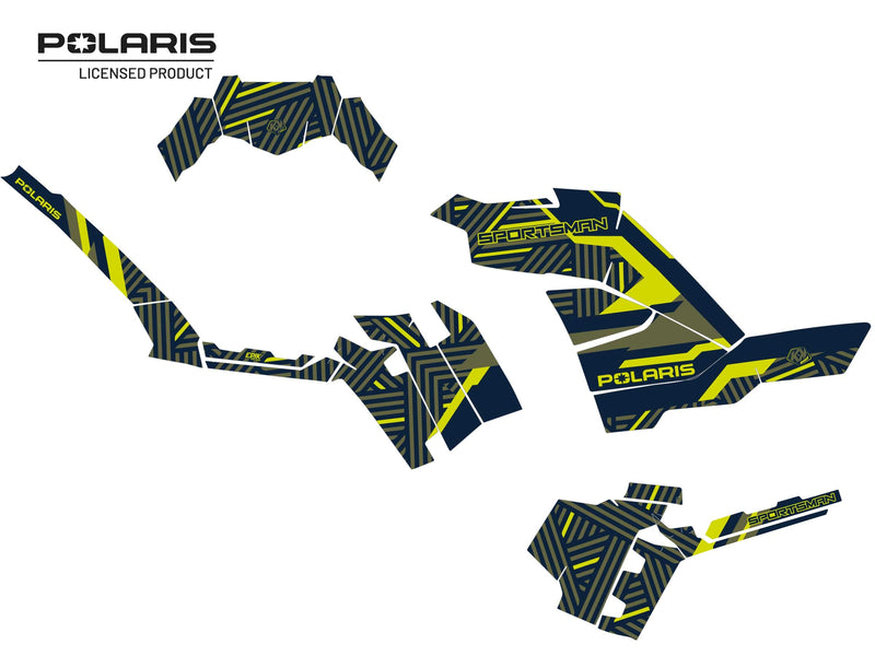 Laden Sie das Bild in Galerie -Viewer, POLARIS 850 SPORTSMAN FOREST ATV EPIK GRAPHIC KIT GREEN
