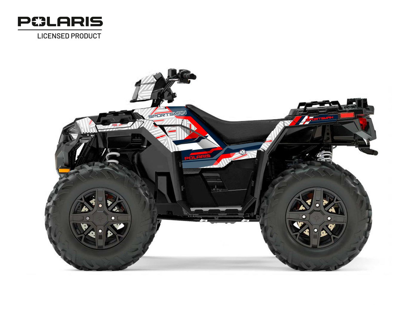 POLARIS 850 SPORTSMAN FOREST ATV EPIK GRAPHIC KIT WHITE
