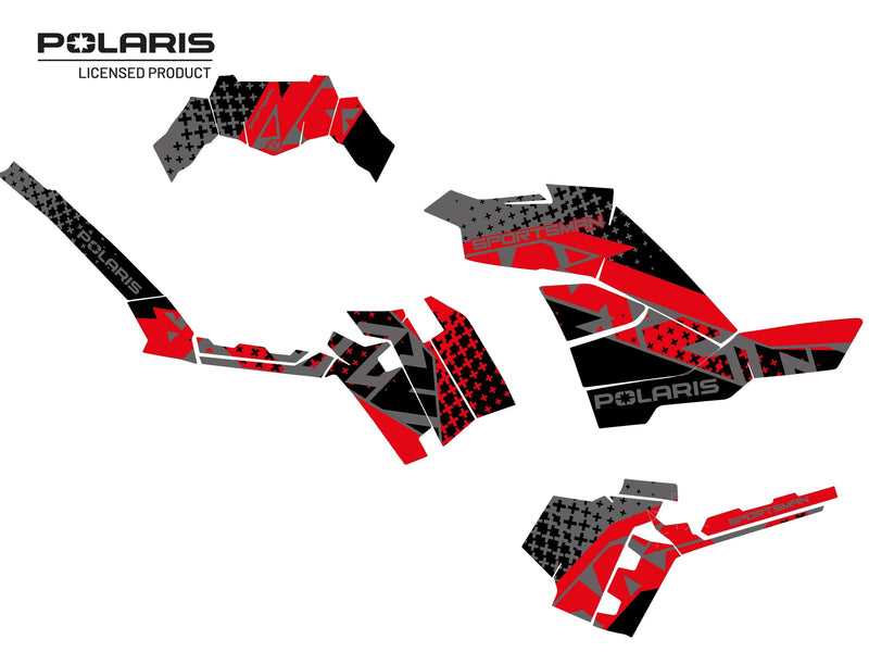 Laden Sie das Bild in Galerie -Viewer, POLARIS 850 SPORTSMAN FOREST ATV STUN GRAPHIC KIT BLACK
