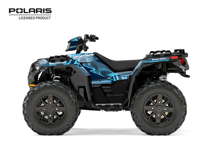 POLARIS 850 SPORTSMAN FOREST ATV STUN GRAPHIC KIT BLUE