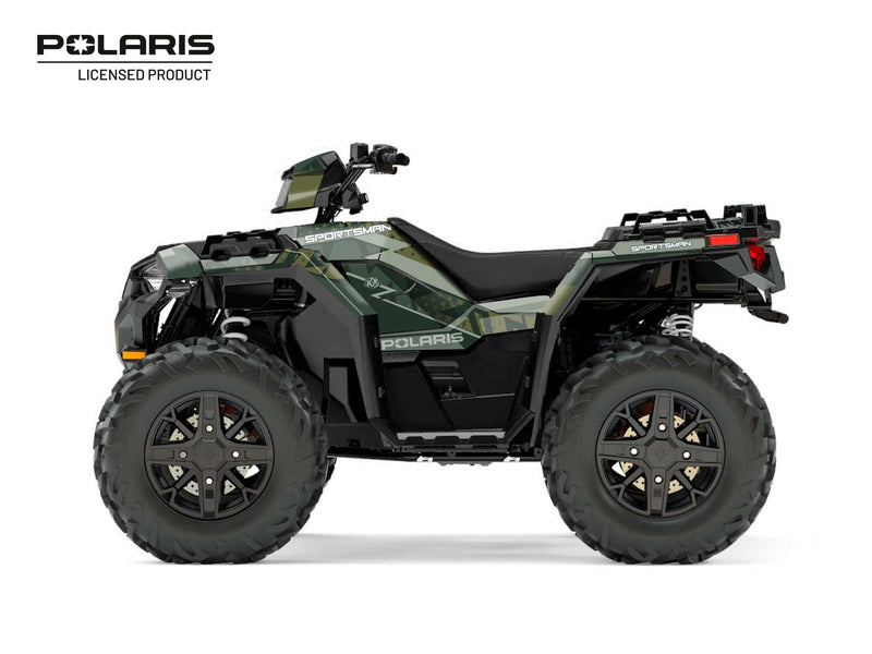 Laden Sie das Bild in Galerie -Viewer, POLARIS 850 SPORTSMAN FOREST ATV STUN GRAPHIC KIT GREEN
