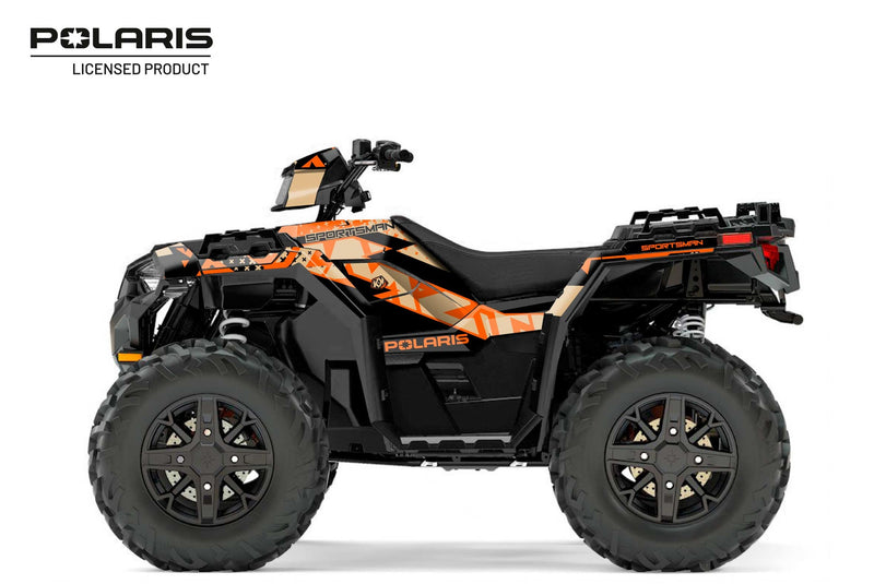 Laden Sie das Bild in Galerie -Viewer, POLARIS-850-SPORTSMAN-FOREST-ATV-STUN-GRAPHIC-KIT-SAND-COLOR
