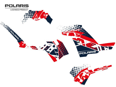 POLARIS 850 SPORTSMAN FOREST ATV STUN GRAPHIC KIT WHITE
