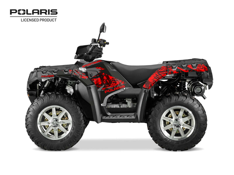 Chargez l&#39;image dans la visionneuse de la galerie, POLARIS 850 SPORTSMAN TOURING ATV CHASER GRAPHIC KIT BLACK
