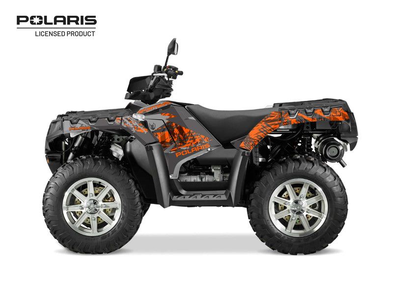 Laden Sie das Bild in Galerie -Viewer, POLARIS 850 SPORTSMAN TOURING ATV CHASER GRAPHIC KIT GREY
