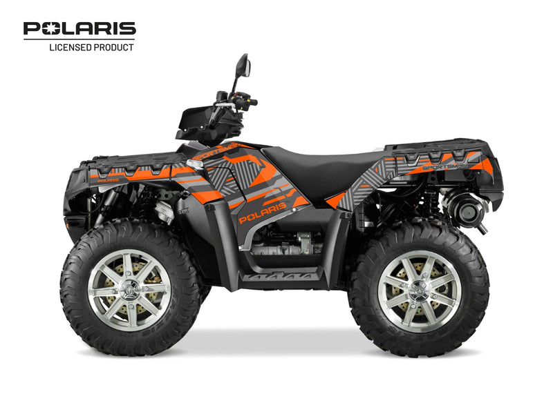 Chargez l&#39;image dans la visionneuse de la galerie, POLARIS 850 SPORTSMAN TOURING ATV EPIK GRAPHIC KIT GREY
