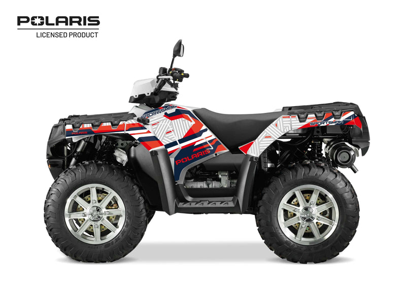 Laden Sie das Bild in Galerie -Viewer, POLARIS 850 SPORTSMAN TOURING ATV EPIK GRAPHIC KIT WHITE
