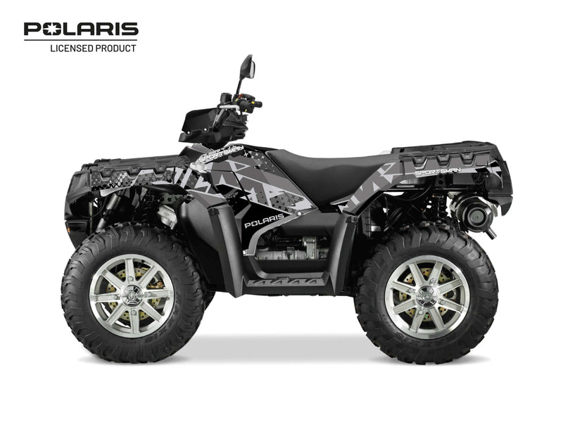 Laden Sie das Bild in Galerie -Viewer, POLARIS 850 SPORTSMAN TOURING ATV STUN GRAPHIC KIT GREY
