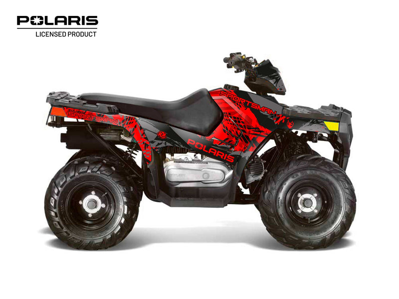 Load image into Gallery viewer, POLARIS 90 SPORTSMAN ATV CHASER GRAPHIC KIT BLACK
