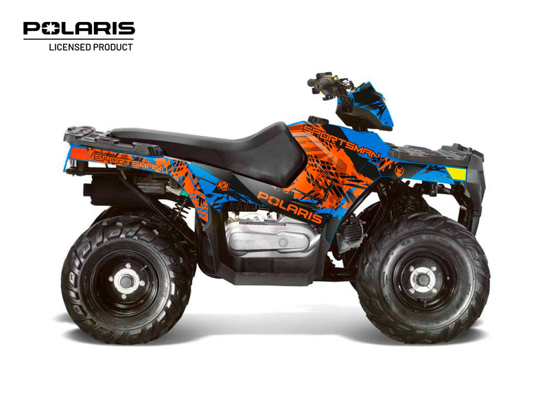 Load image into Gallery viewer, POLARIS 90 SPORTSMAN ATV CHASER GRAPHIC KIT BLUE
