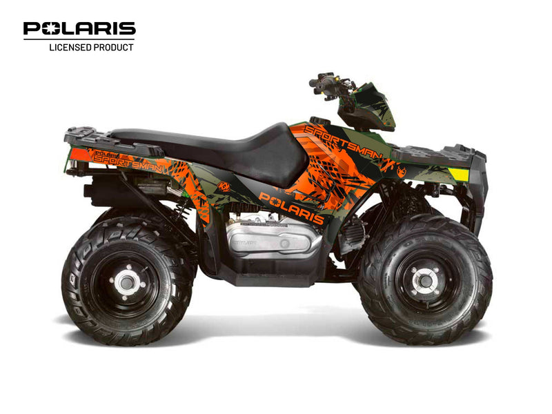 Laden Sie das Bild in Galerie -Viewer, POLARIS 90 SPORTSMAN ATV CHASER GRAPHIC KIT GREEN
