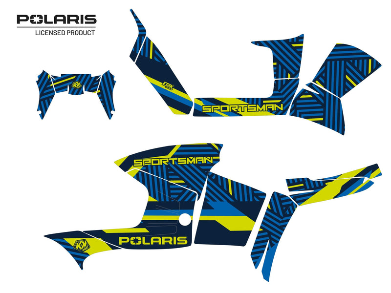 Laden Sie das Bild in Galerie -Viewer, POLARIS 90 SPORTSMAN ATV EPIK GRAPHIC KIT BLUE
