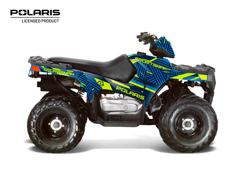 Chargez l&#39;image dans la visionneuse de la galerie, POLARIS 90 SPORTSMAN ATV EPIK GRAPHIC KIT BLUE
