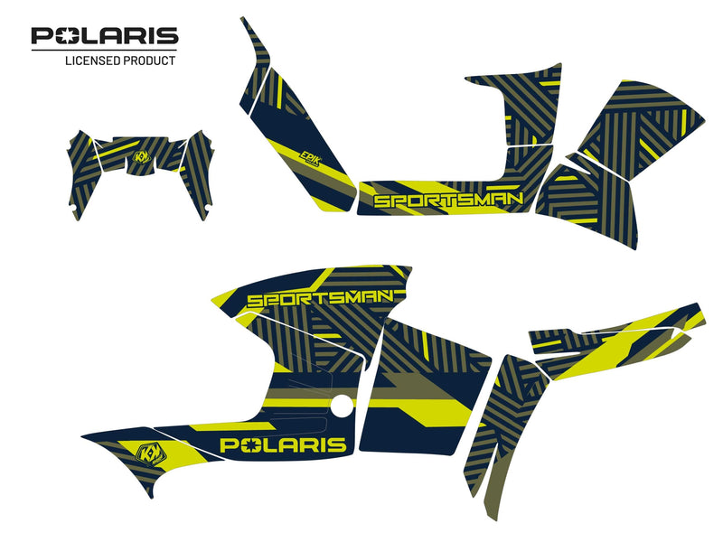 Chargez l&#39;image dans la visionneuse de la galerie, POLARIS 90 SPORTSMAN ATV EPIK GRAPHIC KIT GREEN
