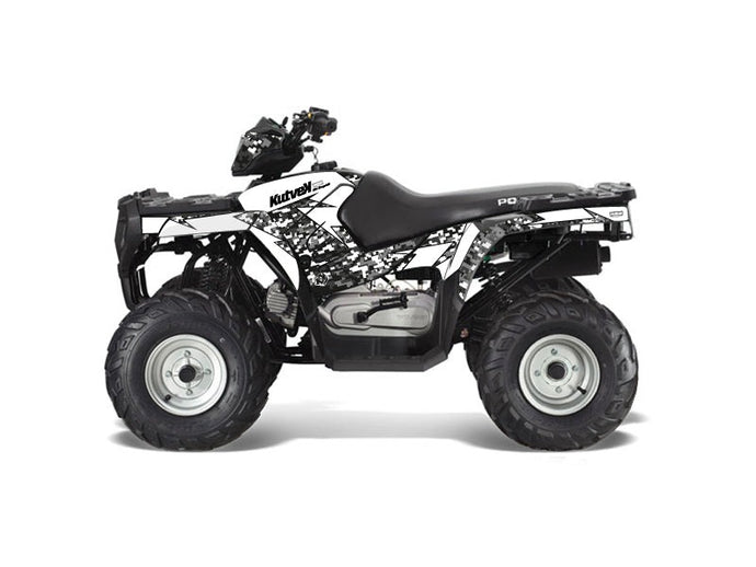 POLARIS 90 SPORTSMAN ATV PREDATOR GRAPHIC KIT WHITE