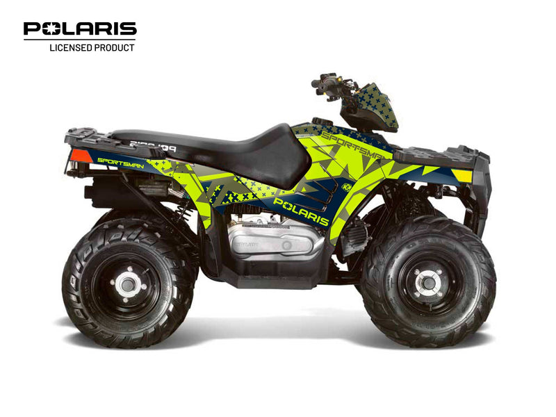 Chargez l&#39;image dans la visionneuse de la galerie, POLARIS 90 SPORTSMAN ATV STUN GRAPHIC KIT GREEN
